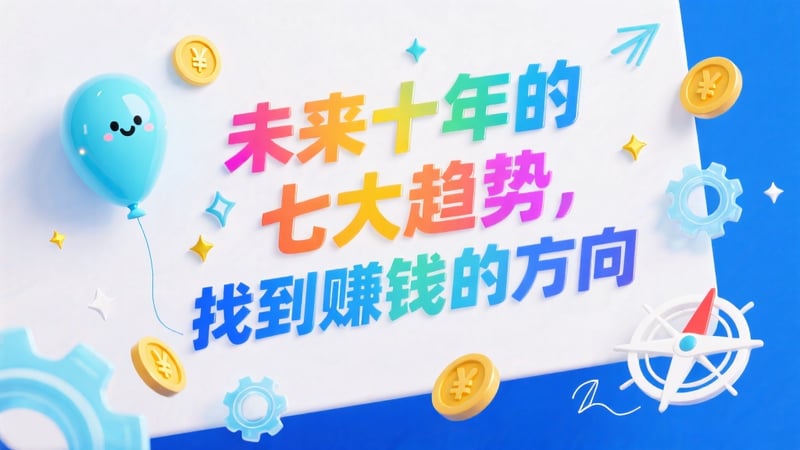 未来十年的七大趋势，找到赚钱的方向
